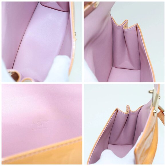 LOUIS VUITTON Vernis Spring Street Hand Bag Marshmallow Pink - Picture 15 of 16